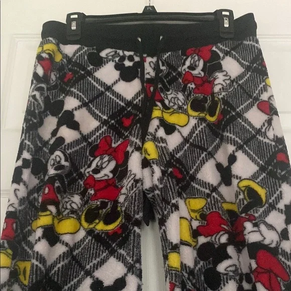 Women’s Disney Mickey & Minnie Plush Pajama Pants - Picture 2 of 5